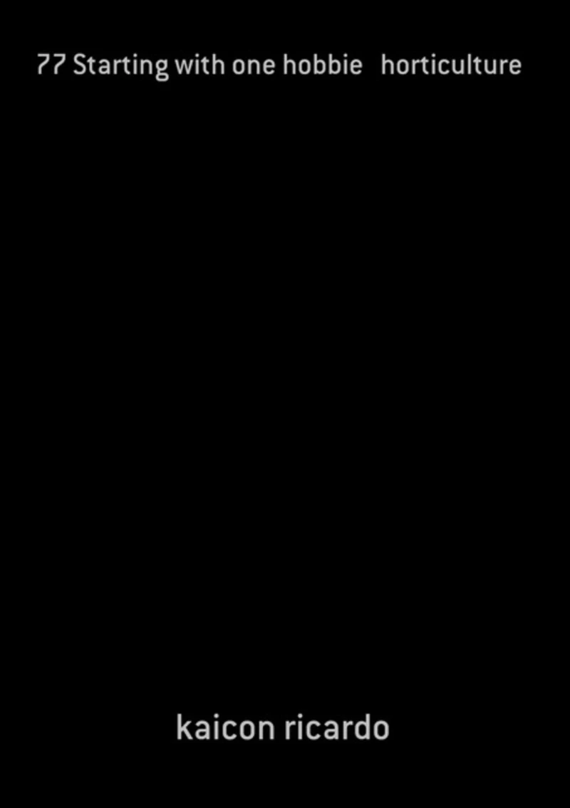 77 Starting With One Hobbie   Horticulture