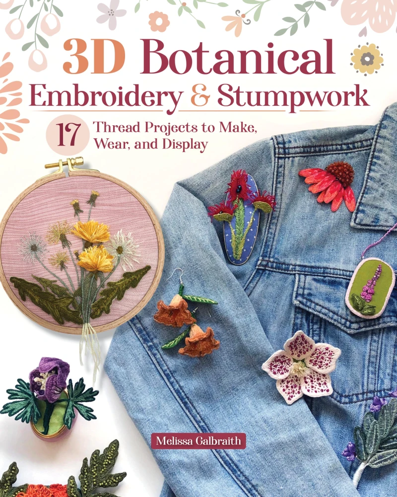 3D Botanical Embroidery & Stumpwork